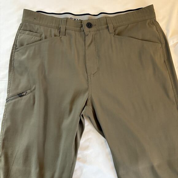 Orvis Tech Pants Men’s 36x32 Fit 39x32.5 Olive Green Hiking Light Nylon Stretch - Picture 6 of 16